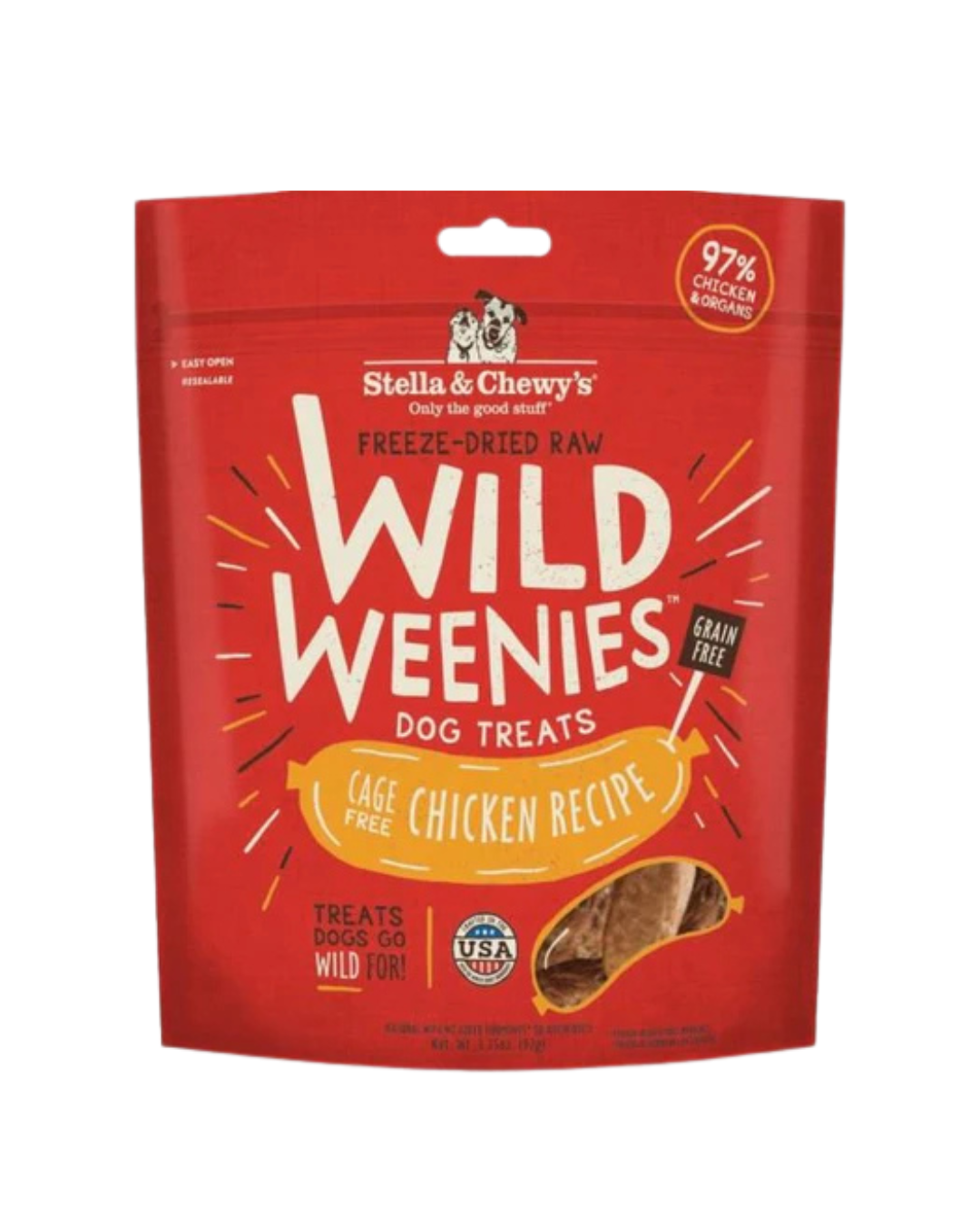 Stella & Chewy's - Freeze Dried Raw Treats For Dogs - Wild Weenies - Cage Free Chicken - 11.5OZ