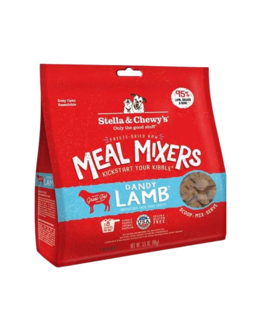 Stella & Chewy's - Freeze Dried Dandy Lamb Meal Mixers For Dogs - 18OZ
