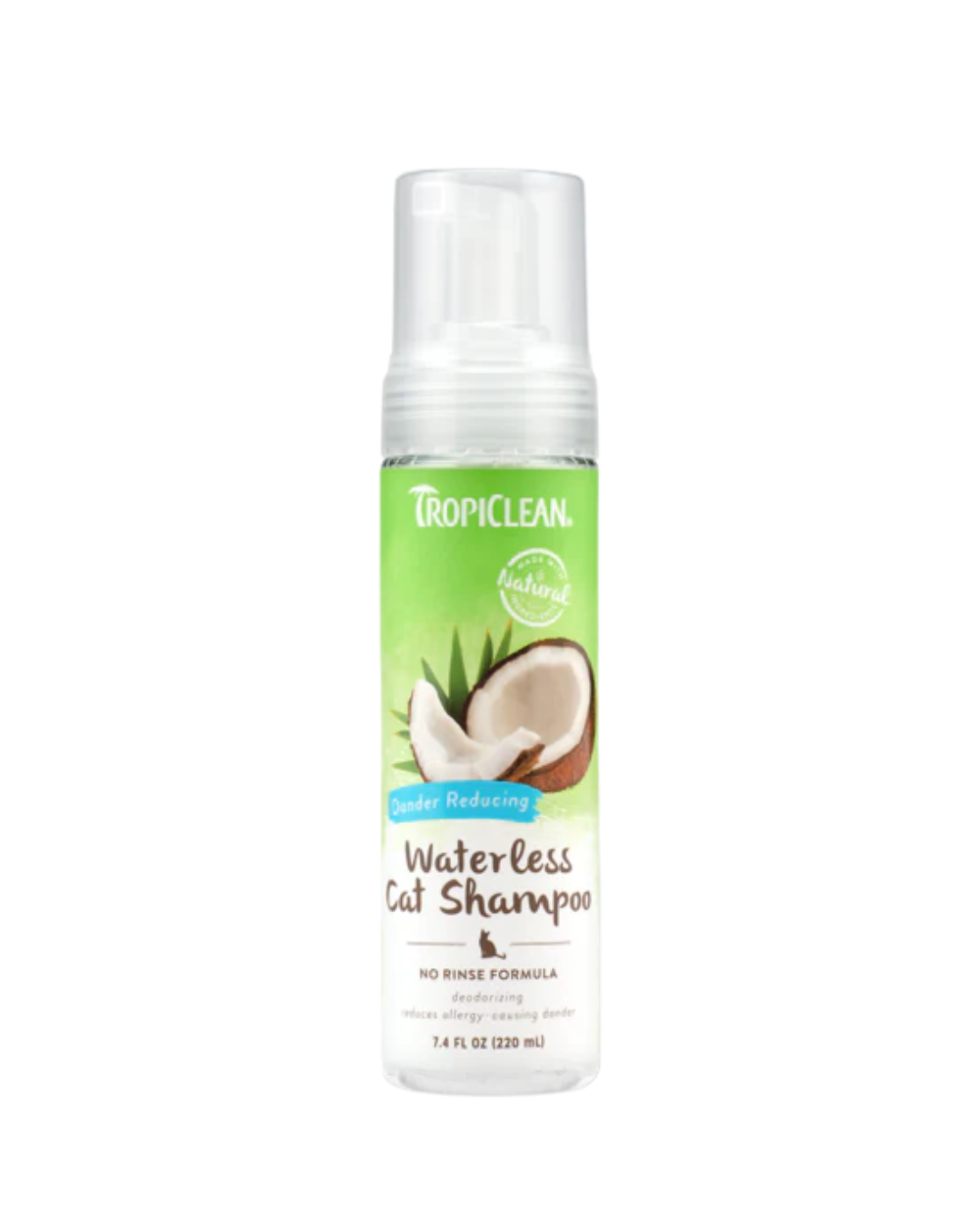 Tropiclean - Dander Reducing Waterless Shampoo For Cats - 220ML - PetProject.HK