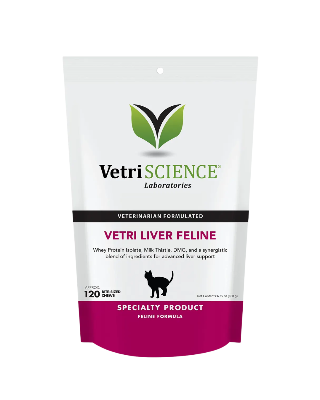 VetriScience - 貓用營養補充品 - 貓用 Vetri 肝臟咀嚼片 - 120 片