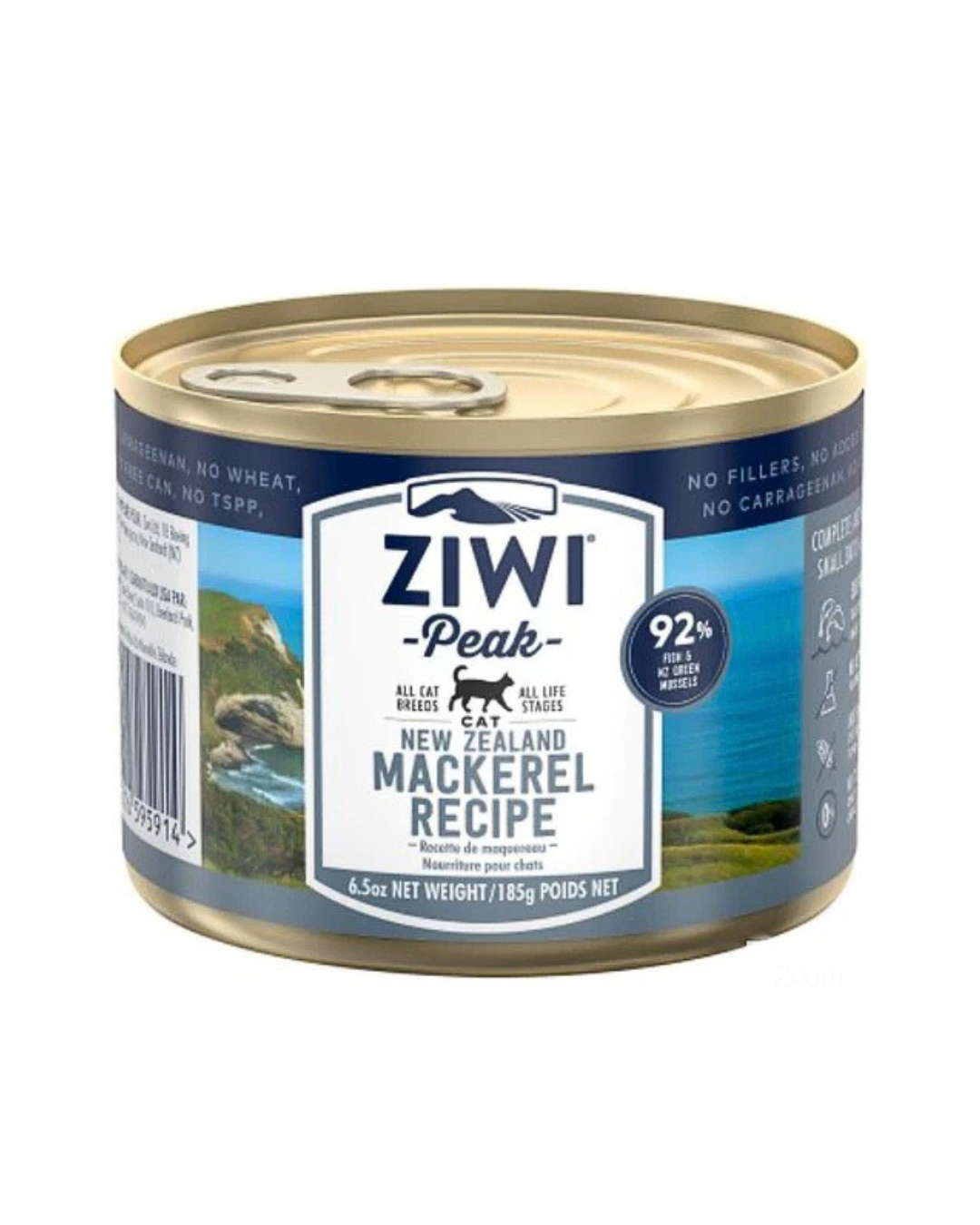 Ziwipeak - Moist MACKEREL Recipe Canned Cat Food - 185G (min. 12 cans) - PetProject.HK