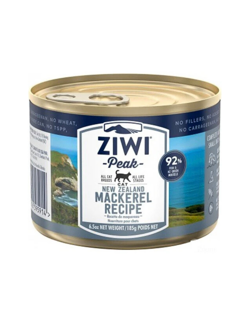 Ziwipeak - Moist MACKEREL Recipe Canned Cat Food - 185G (min. 12 cans)