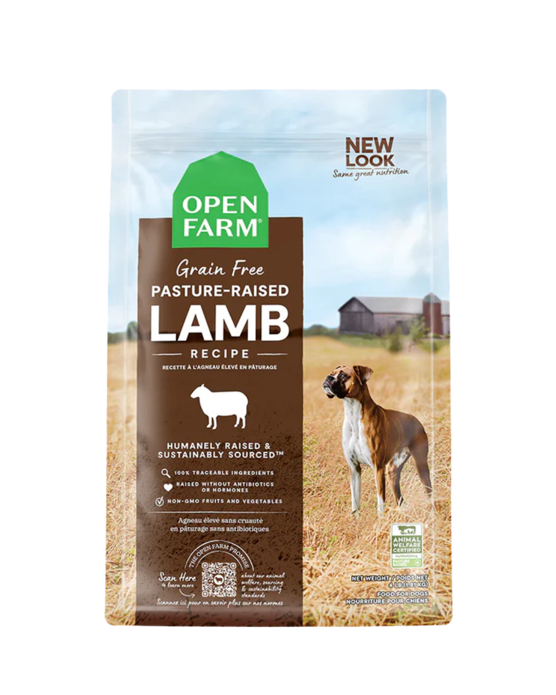 Open Farm - Dry Food for Dogs - Grain Free Pasture Raised Lamb Recipe - 22LB