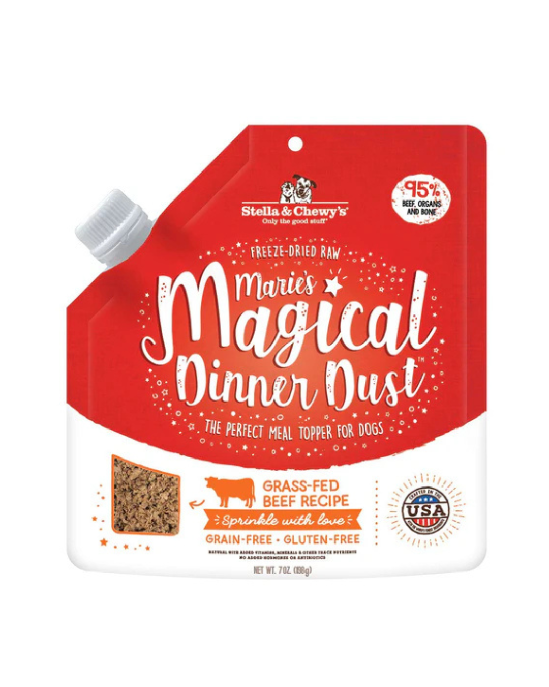 Stella & Chewy's - Marie's Magical Dinner Dust for Dogs - Grass-Fed Beef - 7OZ - PetProject.HK