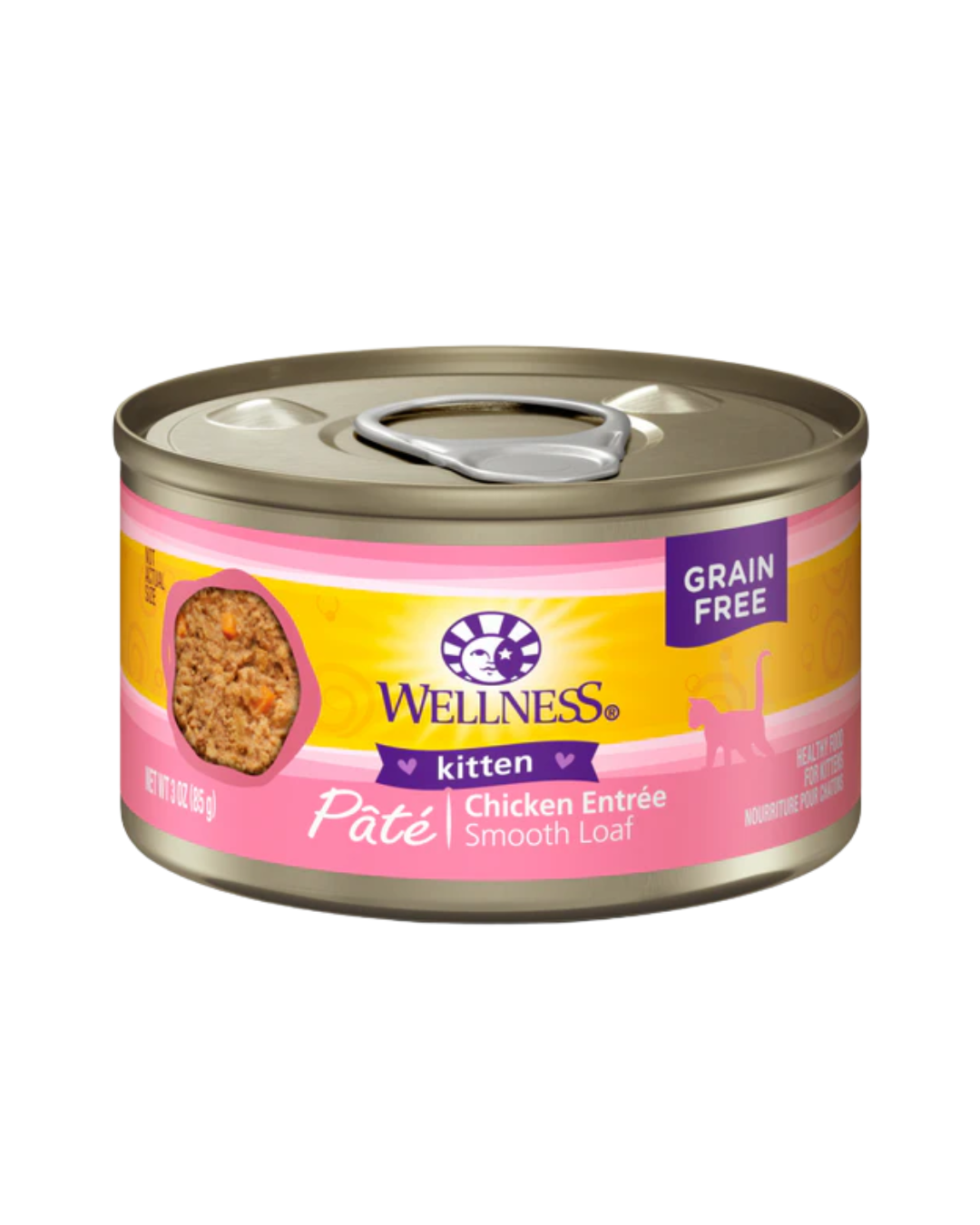 Wellness - Complete Health Pate Kitten - Grain Free Canned Cat Food - Chicken - 3OZ (min. 24 Cans) - PetProject.HK