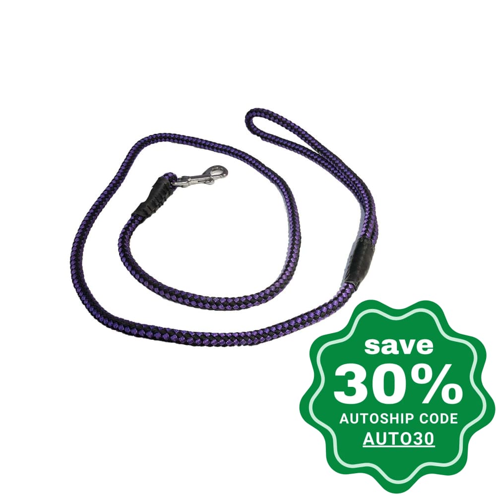 Knitting Point - Tube Leash - Purple & Black - PetProject.HK