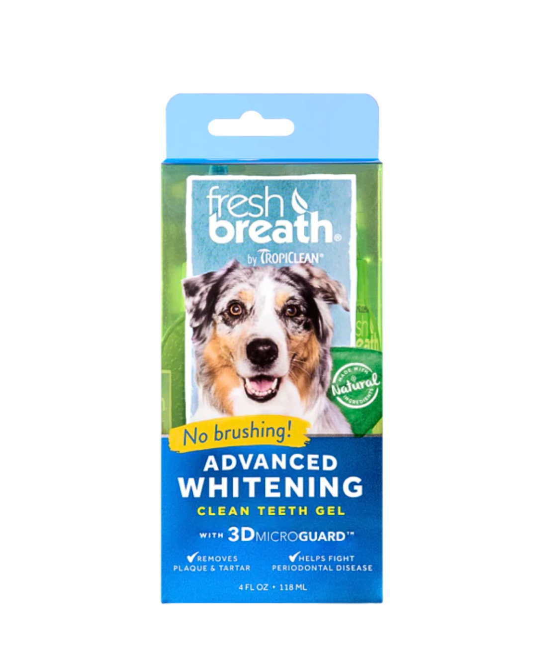 Tropiclean - Natural Clean Teeth Gel For Dogs With Advanced Whitening - 4OZ - PetProject.HK