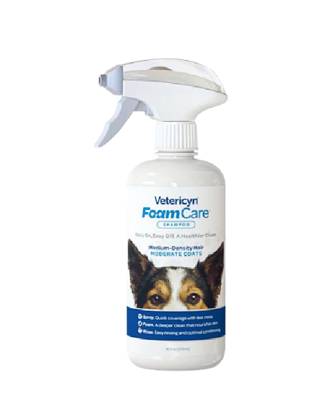 Vetericyn -  FoamCare Pet Shampoo for Cats and Dogs - Moderate Coats - 16OZ (Min. 2 Bottles)) - PetProject.HK