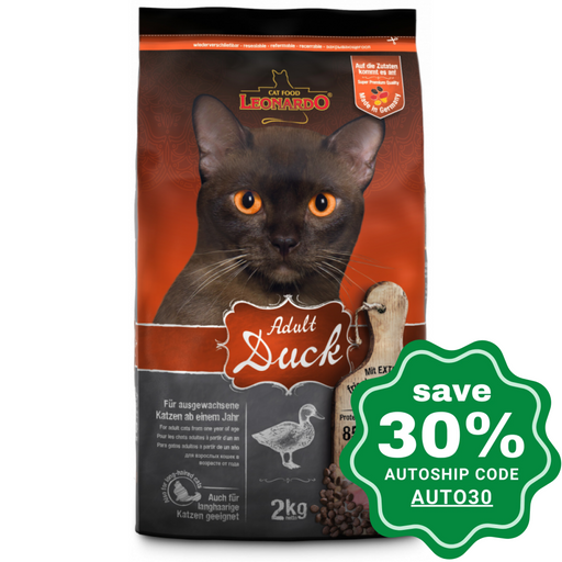 Leonardo - Natural Adult Dry Cat Food Duck Recipe 2Kg Cats