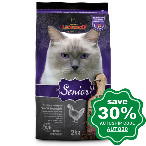 Leonardo - Natural Senior Dry Cat Food Poultry Recipe 2Kg Cats