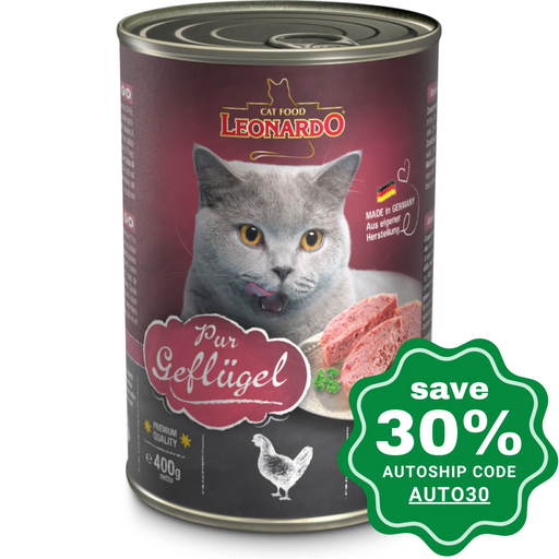 Leonardo - Natural Wet Cat Food Poultry Recipe 400G Cats