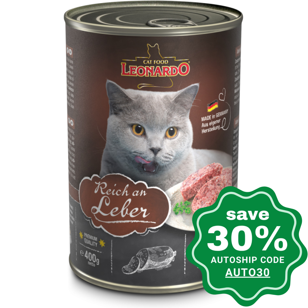 Leonardo - Natural Wet Cat Food Pure Liver Recipe 400G Cats