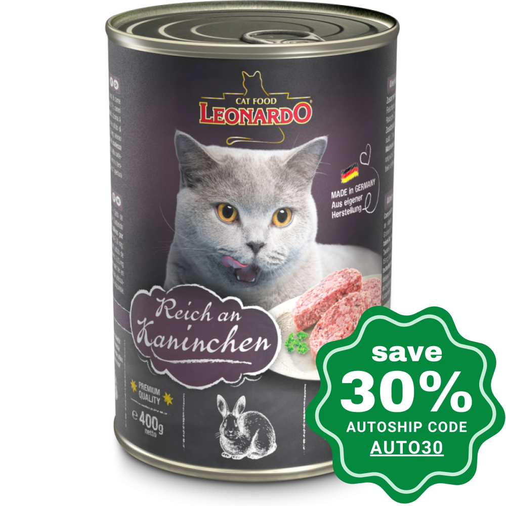 Leonardo - Natural Wet Cat Food Rabbit Meat Recipe 400G Cats