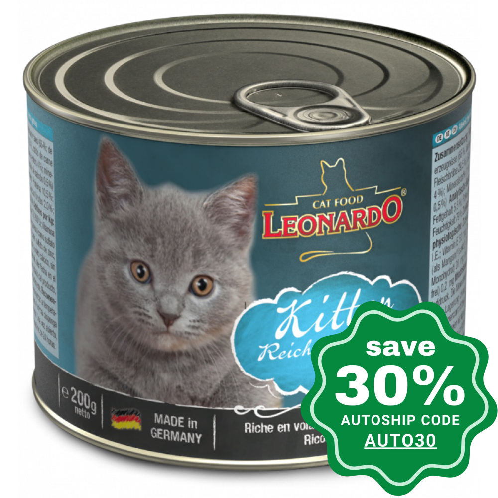 Leonardo - Natural Wet Kitten Cat Food Poultry Recipe 200G Cats