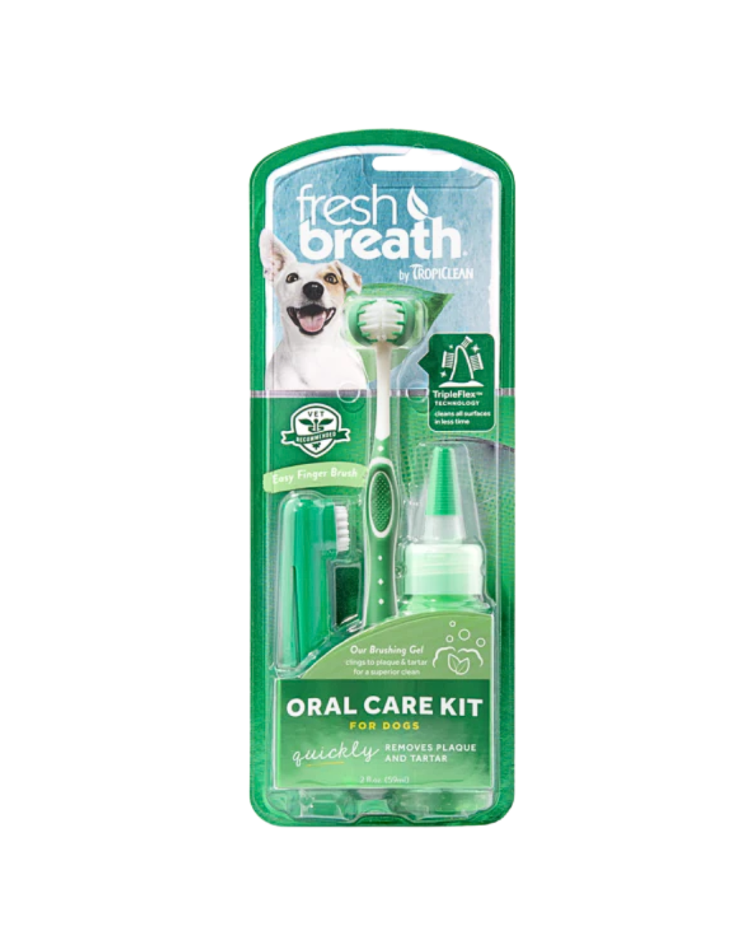 Tropiclean - Oral Care Kit For Medium/Large Dogs - 2OZ - PetProject.HK