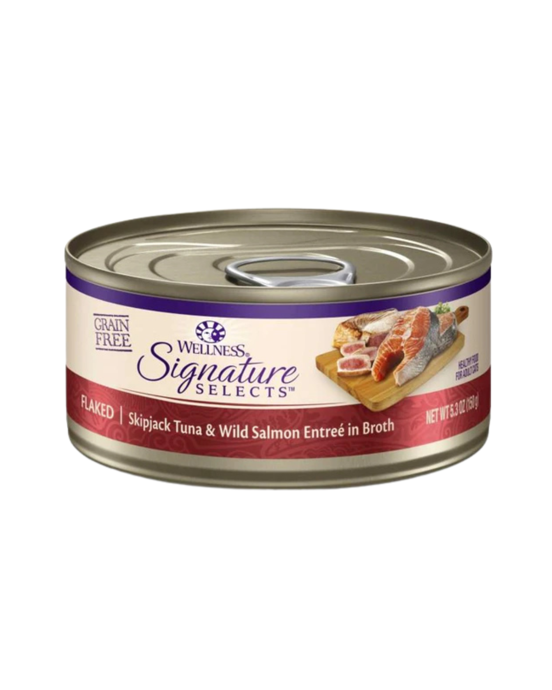 Wellness - Signature Selects - Wet Cat Food - Skipjack Tuna & Wild Salmon Entree Pate - 2.8OZ