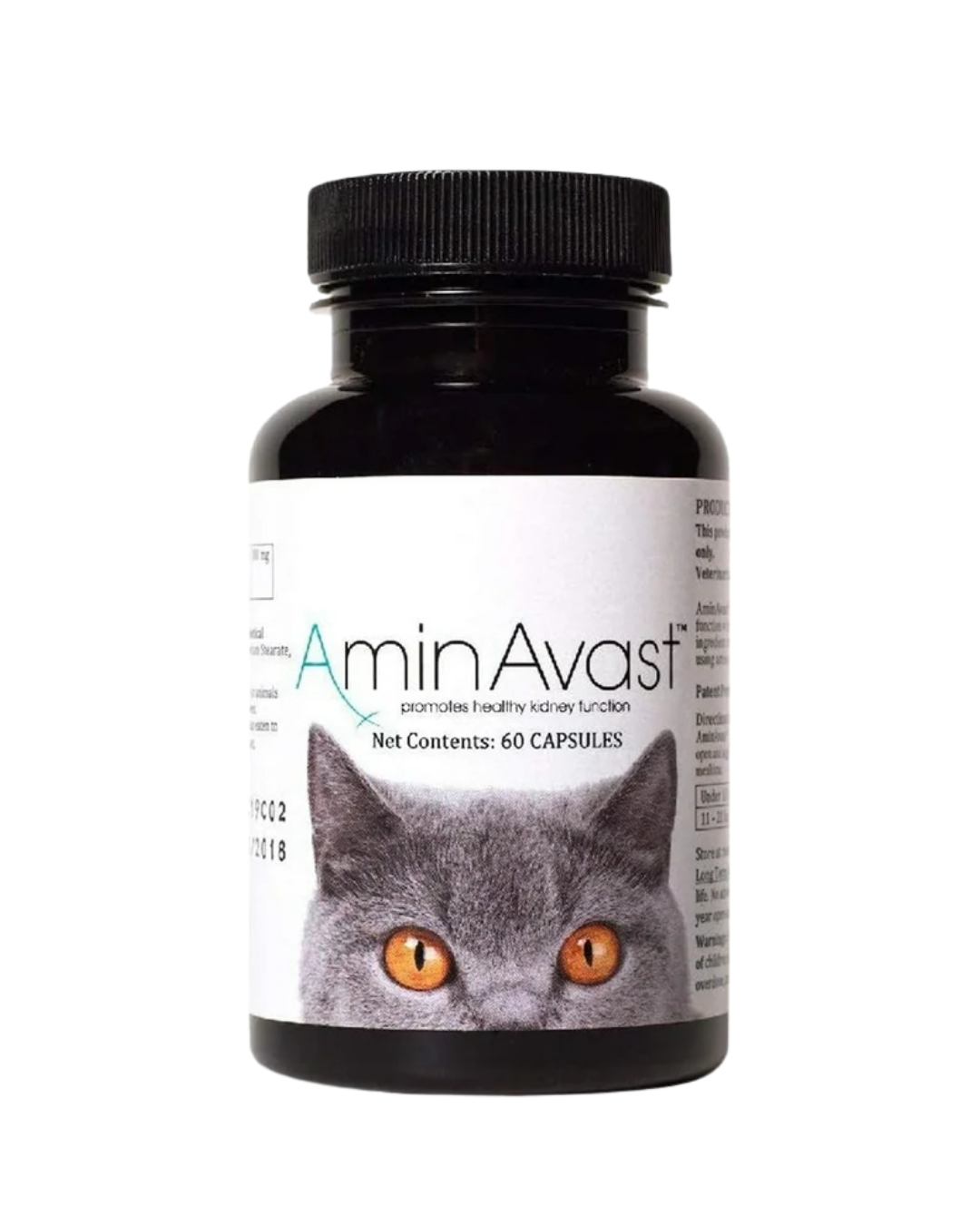 AminAvast - 貓用腎臟保健品 300毫克 - 60粒膠囊