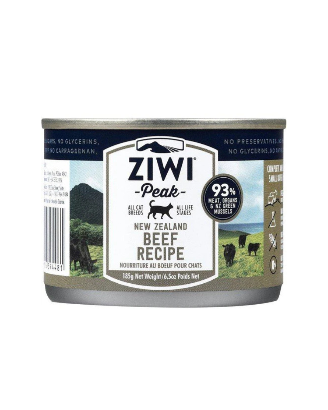 Ziwipeak - Moist BEEF Recipe Canned Cat Food - 185G (min. 12 cans) - PetProject.HK