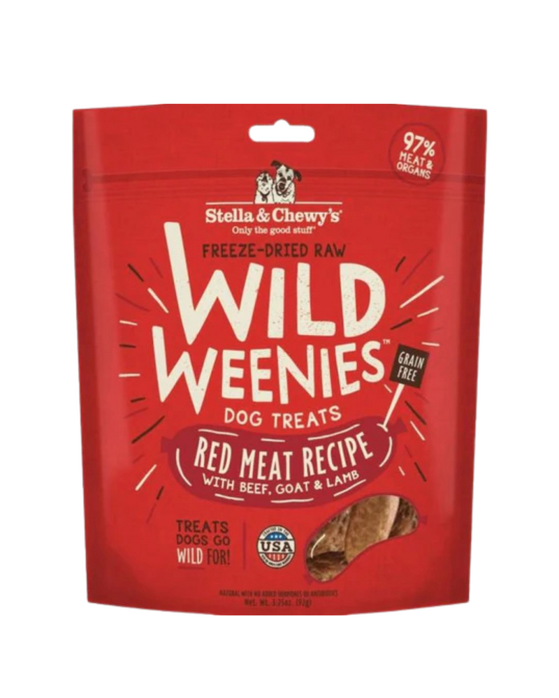 Stella &amp; Chewy's - 凍乾狗狗生食零食 - 野味香腸 - 紅肉（牛肉、山羊肉、羊肉） - 3.25盎司