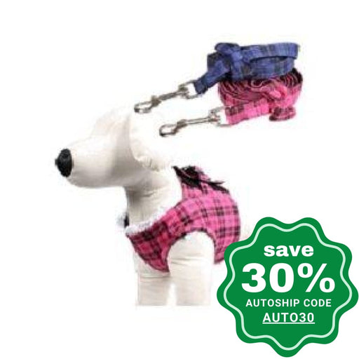 Lovabledog - Checkered Leash &  Harness with Padding - PetProject.HK