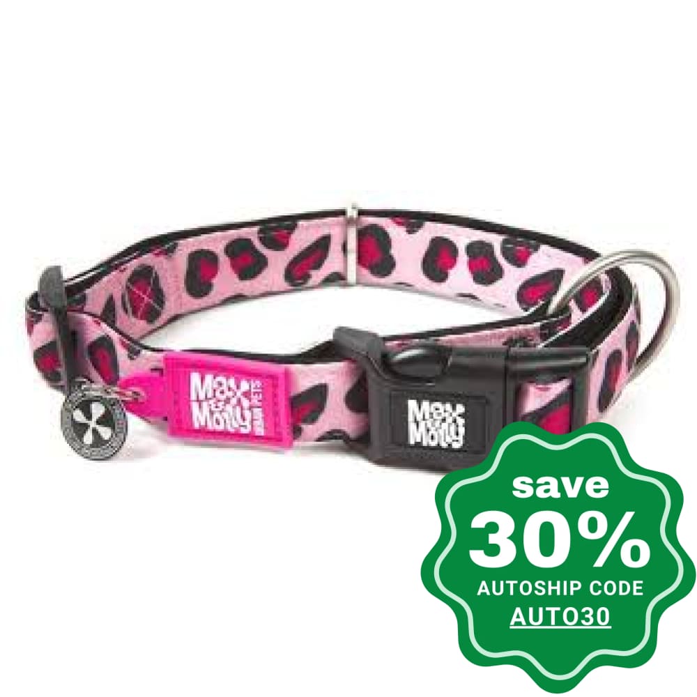 Max & Molly - Cat Collar - Leopard Pink - PetProject.HK