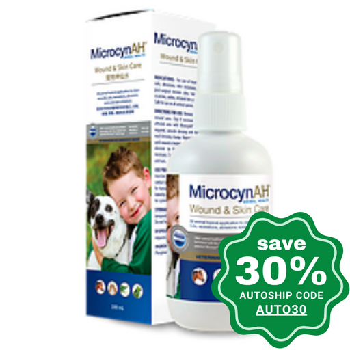 MicrocynAH - Wound & Skin Care Liquid - 3OZ - PetProject.HK