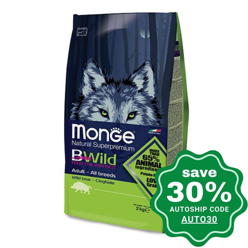 Monge - BWild All Breeds Adult Dry Dog Food - Wild Boar - 15KG - PetProject.HK