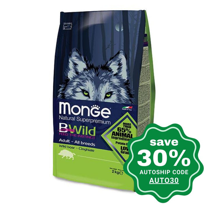 Monge - BWild All Breeds Adult Dry Dog Food - Wild Boar - 2KG - PetProject.HK