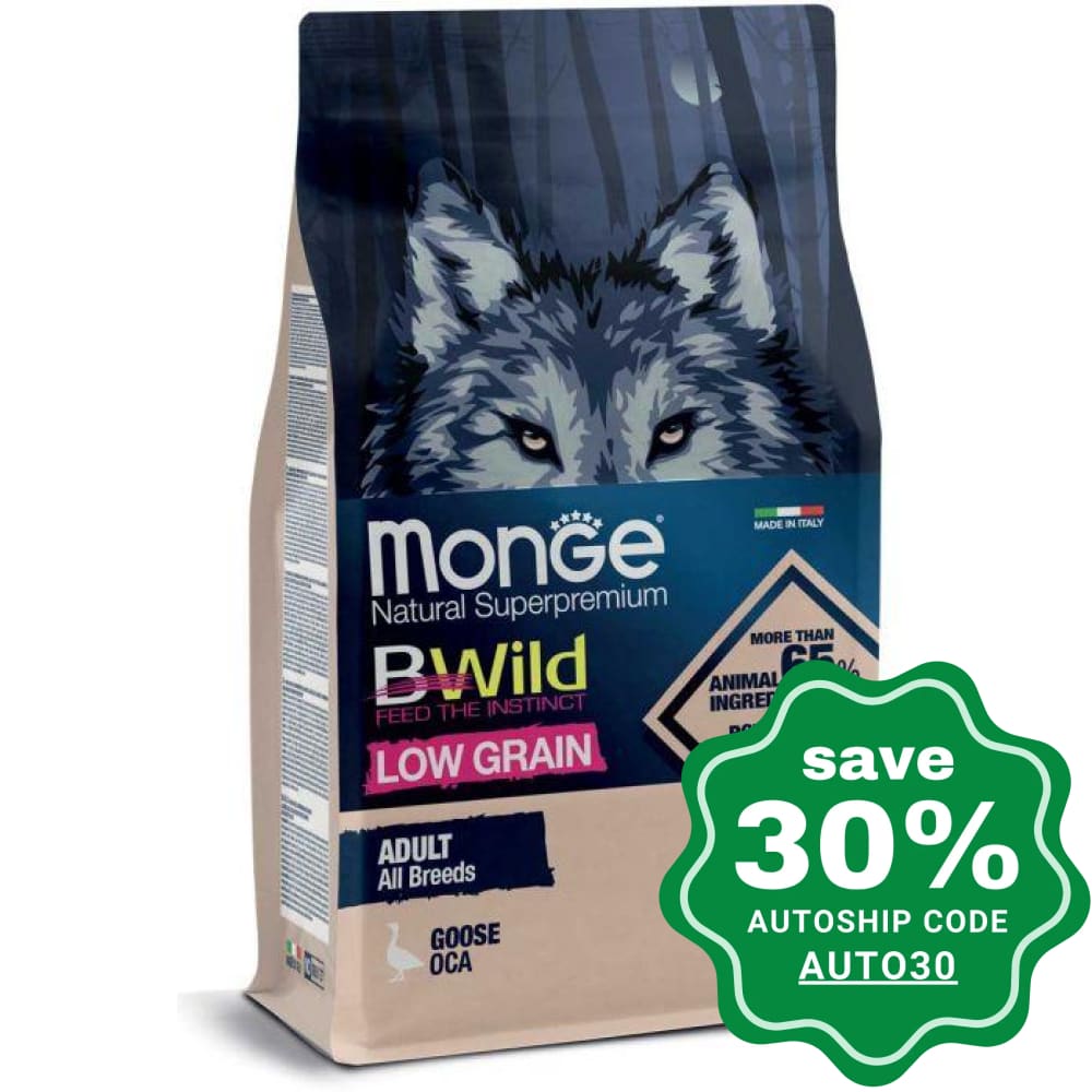 Monge - Bwild All Breeds Adult Dry Dog Food Wild Goose 15Kg Dogs