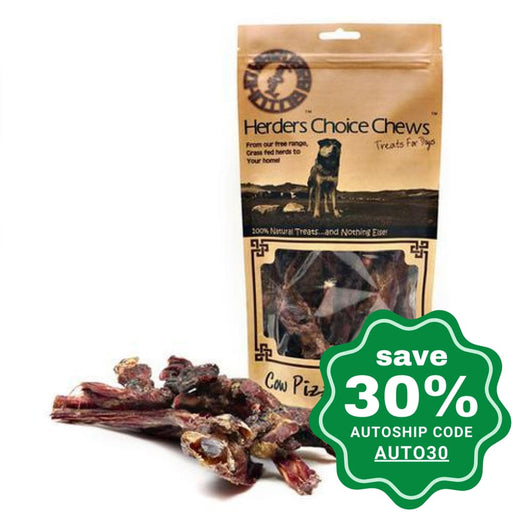 Mongolian Chews - Treat for Dogs - Herders Choice Chews - Dried Cow Pizzle Cut Small - 200G - PetProject.HK