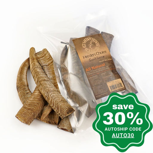 Mongolian Chews - Treat for Dogs - Herders Choice Chews - Dried Goat Horn Bulk Pack - 500G - PetProject.HK