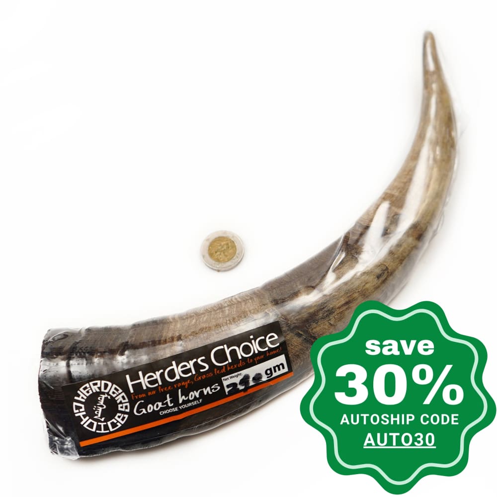 Mongolian Chews - Treat for Dogs - Herders Choice Chews - Dried Goat Horn Large Heavy - 250-299G - PetProject.HK