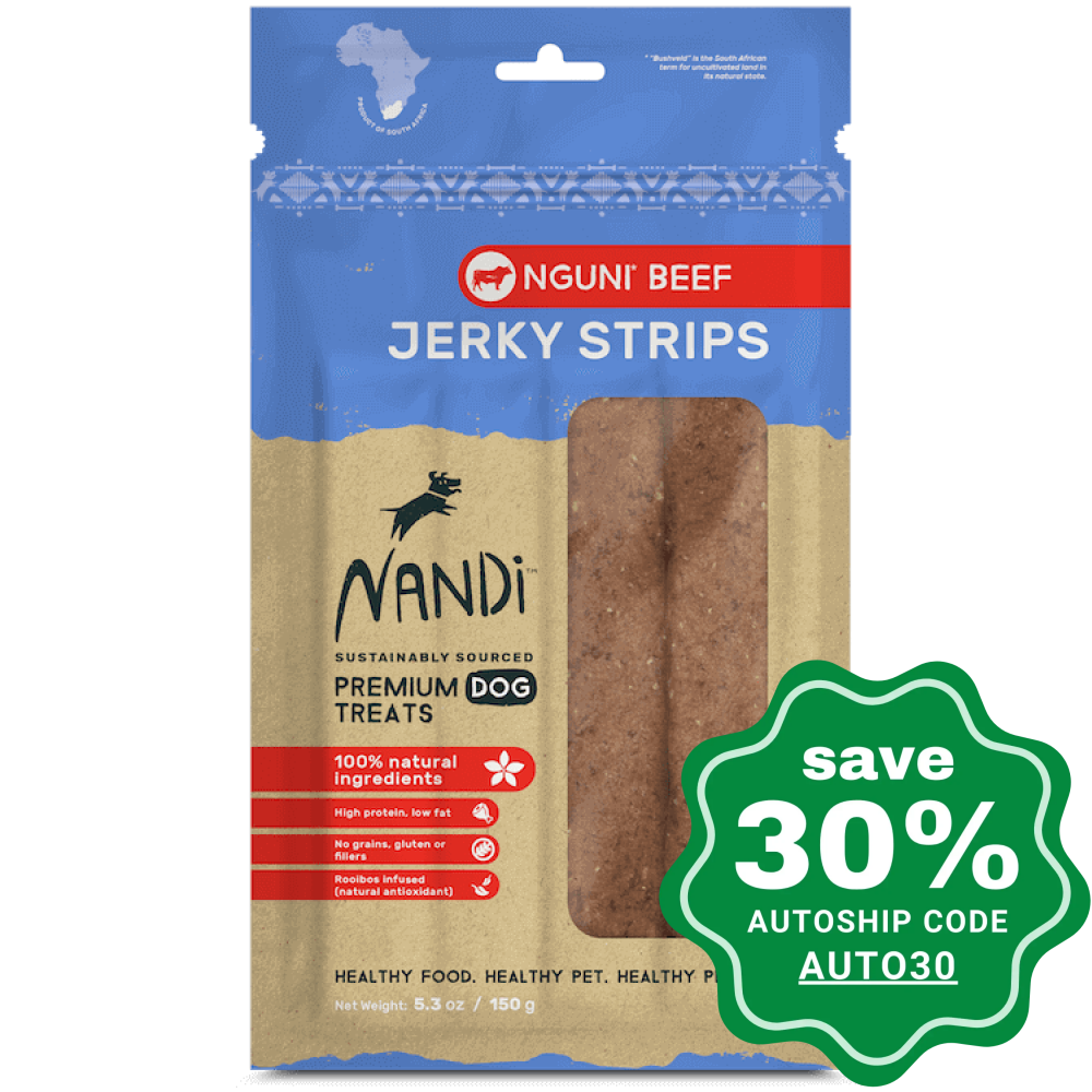 Nandi - Jerky Dog Treats - Nguni Beef - 150G - PetProject.HK