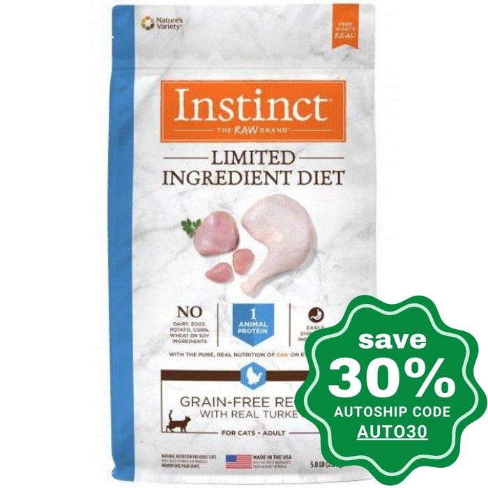 Nature's Variety Instinct - Cat Dry Food - Limited Ingredient Diet Grain-Free with Turkey - 11LB - PetProject.HK