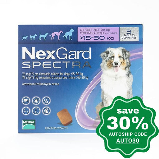 Nexgard - Spectra For Large Dogs 15-30Kg (Purple)