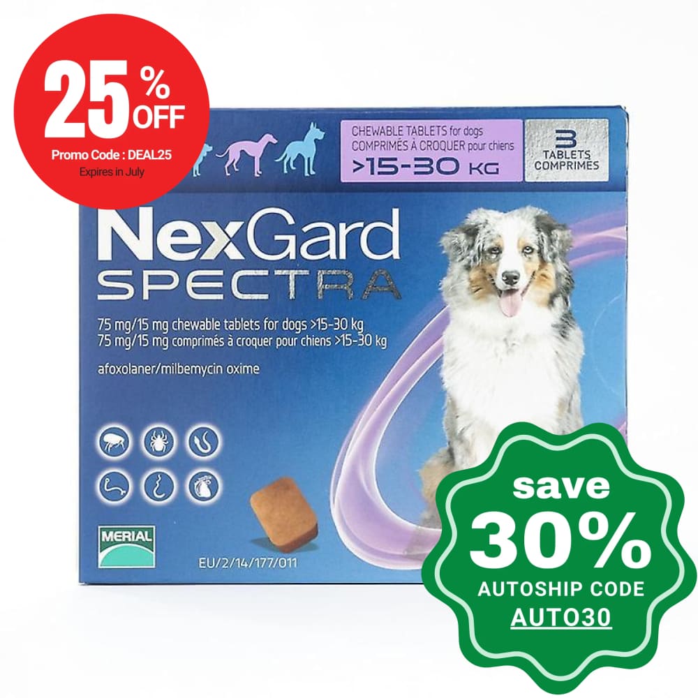 Nexgard - Spectra For Large Dogs 15-30Kg (Purple)