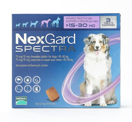 Nexgard - Spectra For Large Dogs 15-30Kg (Purple)