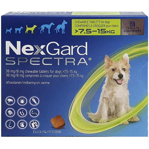NexGard Spectra for Medium Dogs (Green)