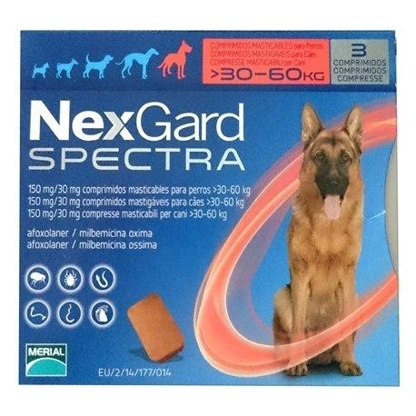 NexGard - Spectra for X Large Dogs 30-60KG (Red) - PetProject.HK