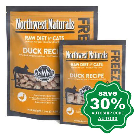 Northwest Naturals - Freeze-Dried Cat Food - Cat Nibbles Duck Flavour - 311G - PetProject.HK