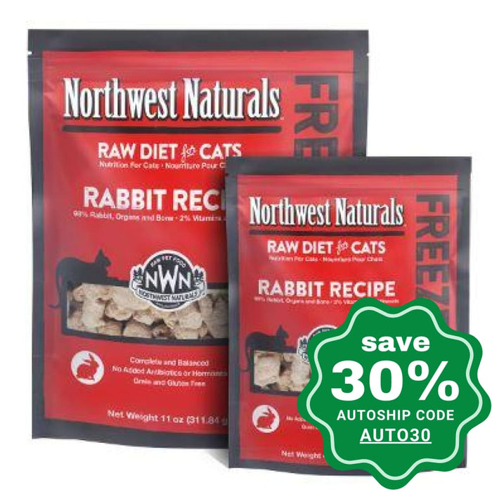 Northwest Naturals - Freeze-Dried Cat Food - Cat Nibbles Rabbit Flavour - 311G - PetProject.HK