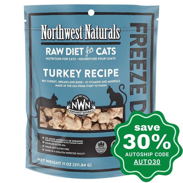 Northwest Naturals - Freeze-Dried Cat Food - Cat Nibbles Turkey Flavour - 113G - PetProject.HK