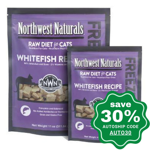 Northwest Naturals - Freeze-Dried Cat Food - Cat Nibbles Whitefish Flavour - 311G - PetProject.HK