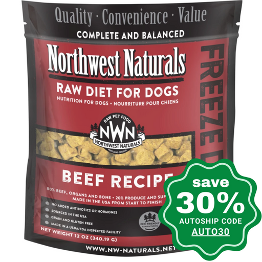 Northwest Naturals - Freeze-Dried Dog Food - Beef Dinner Nuggets - 340G - PetProject.HK