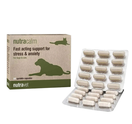 Nutravet - Nutracalm For Stress & Anxiety 60Caps Dogs Cats