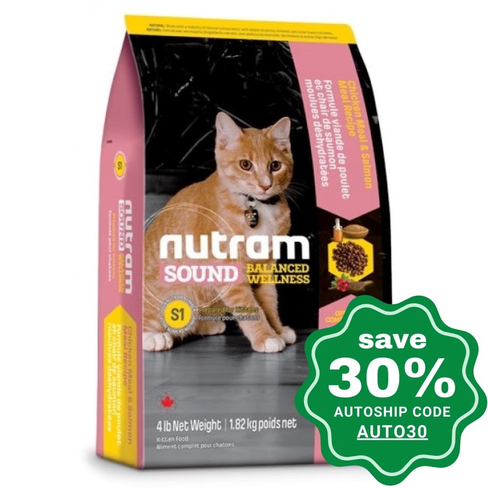 Nutram - S1 Nutram Sound Balanced Wellness - Kitten Food - 1.8KG - PetProject.HK