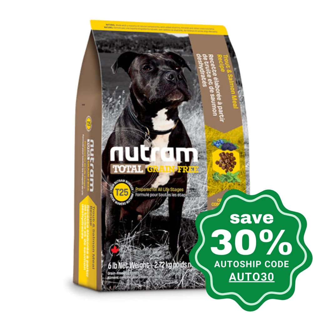 Nutram - T25 Total Grain Free Dog Food - Salmon & Trout Reipe - 11.34KG - PetProject.HK