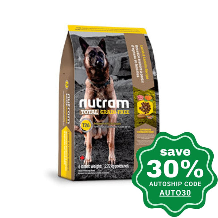 Nutram - T26 Total Grain Free Dog Food - Lamb & Lentils Recipe - 11.34KG - PetProject.HK