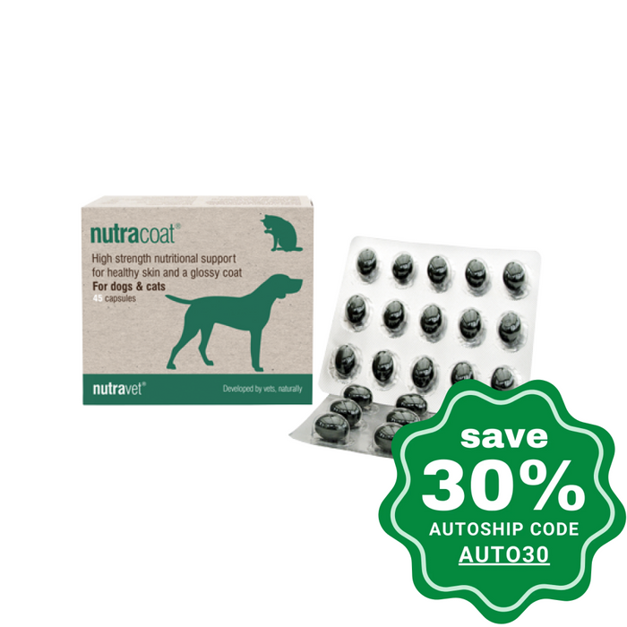 Nutravet - Nutracoat for Skin & Coat - 45CAP - PetProject.HK