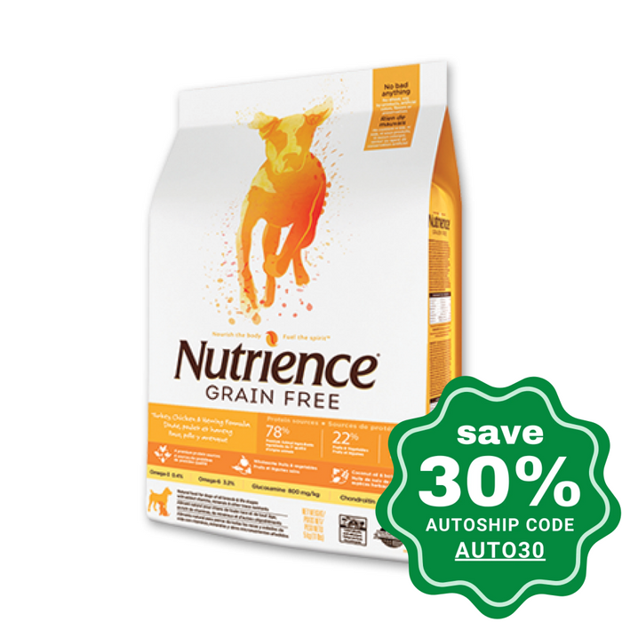 Nutrience - Grain-Free - Dry Dog Food - Turkey, Chicken & Herring Formula - 5.5LB (Min. 2 Packs) - PetProject.HK